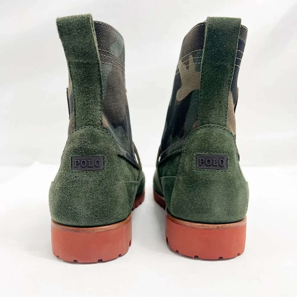 Polo Ralph Lauren Ranger Suede and Camo Canvas Boots - Picture 11 of 16